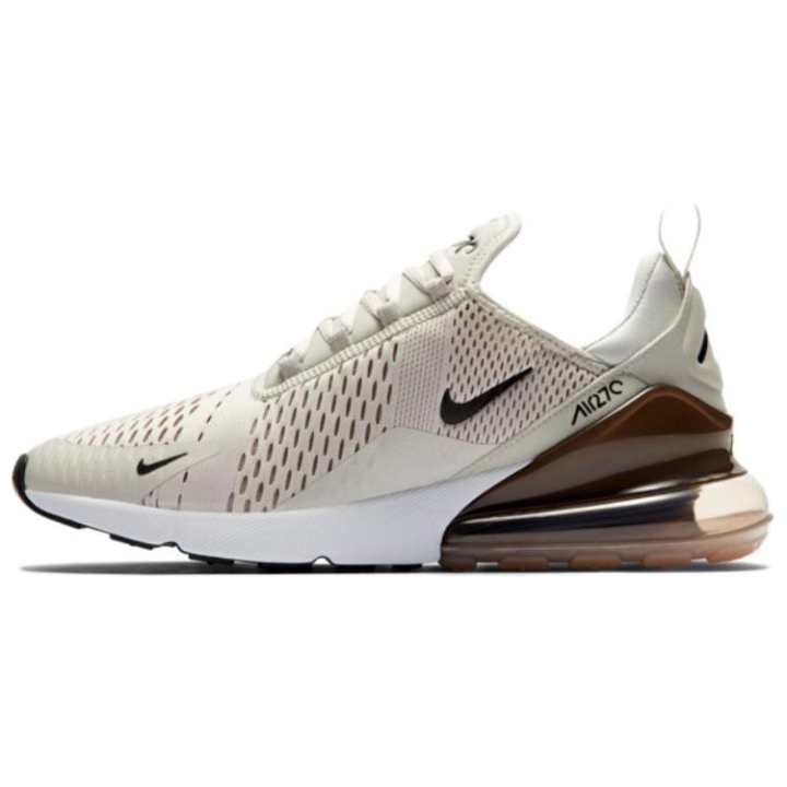Nike Nike Air Max 270 Comfortable Cushioning Breathable Low top Casual Shoes Unisex Beige