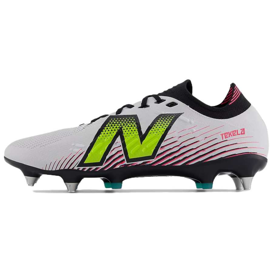 New Balance New Balance Tekela V4 SG Soft Ground Soccer Shoes Unisex White Green