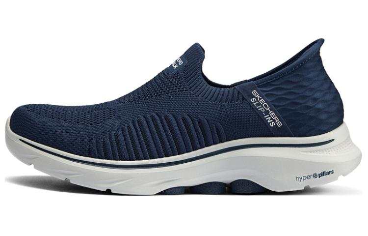 Skechers GO WALK 7 Mesh, Textile Cushioning Breathable Lightweight Low top Casual Shoes Men's Marine Blue