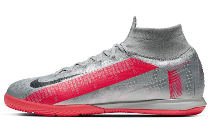 Nike Nike Mercurial Superfly 7 Elite Ic Indoor Court 'Metallic Bomber Grey Particle Grey Laser Crimson'