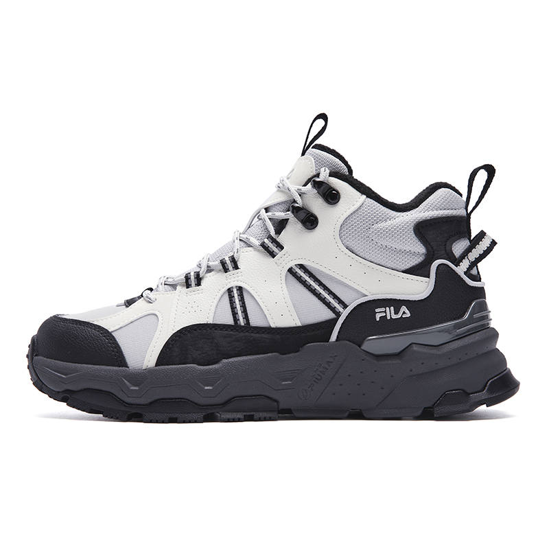 FILA TREK 1S MID WE Abrasion Resistant Thermal Mid top Casual Shoes Women's Gray White