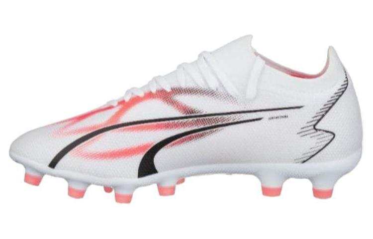 PUMA Ultra Match AG Artificial Ground HG Hard Ground Soccer Shoes Men's White Pink