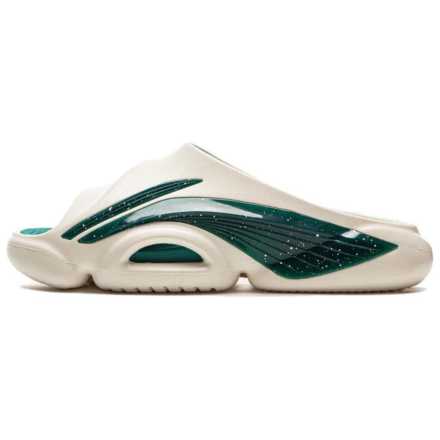 Li-Ning Li Ning BadFive SLIDE OG Slip Resistant Abrasion Resistant Slide Slippers Men's Beige Green