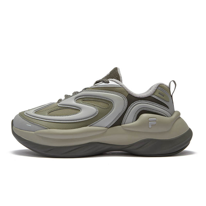 FILA FUSION BUZZARD Meteorite Low top Casual Shoes Men's Gray Green