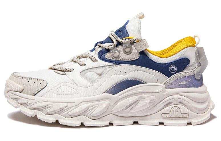 Erke Kunlun Five Elements Textile, Synthetic Leather Cushioning Slip Resistant Abrasion Resistant Low top