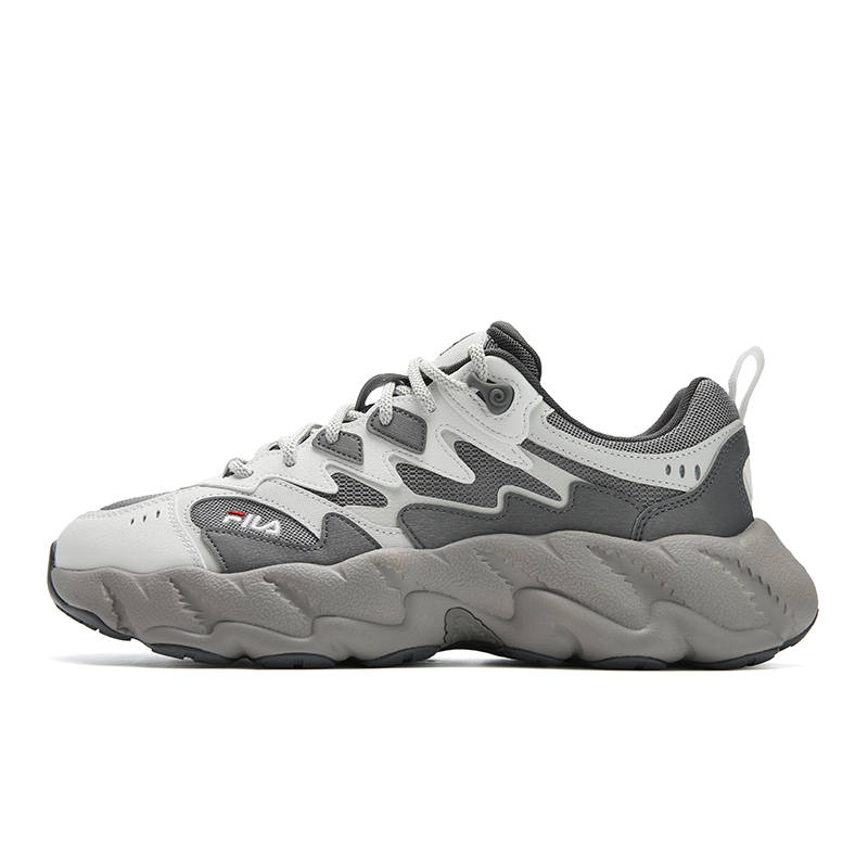 FILA FERN 2 Abrasion Resistant, Breathable, Lightweight Low top Casual Shoes Men's Gray White