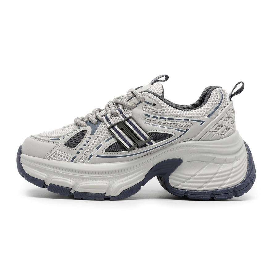 DEERWAY Low top Casual Shoes Women's Gray Blue