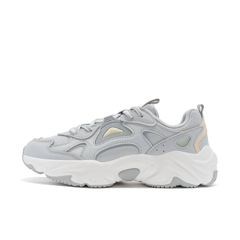 XTEP Slip Resistant Cushioning Low top Casual Shoes Women's Lunar Stone Gray