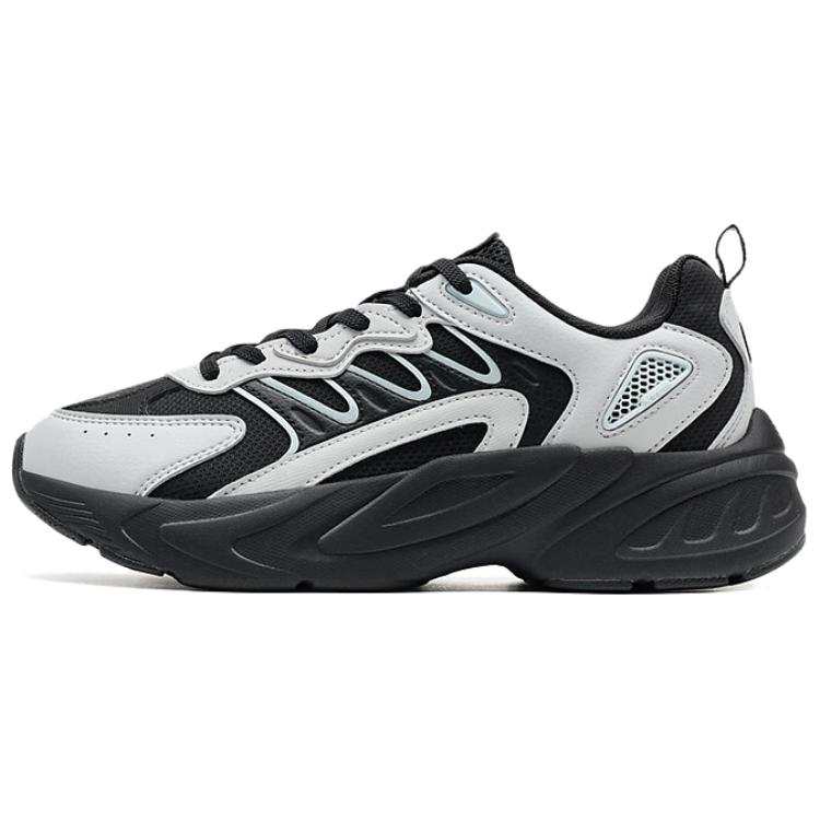 XTEP Abrasion Resistant Breathable Low top Casual Shoes Women's Black Moon Lime