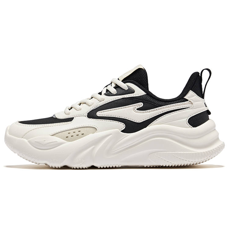 Erke Jie Ao 2.0 Ao Shaped Slip Resistant Abrasion Resistant Low top Casual Shoes Women's Jet Black Microcrystal White