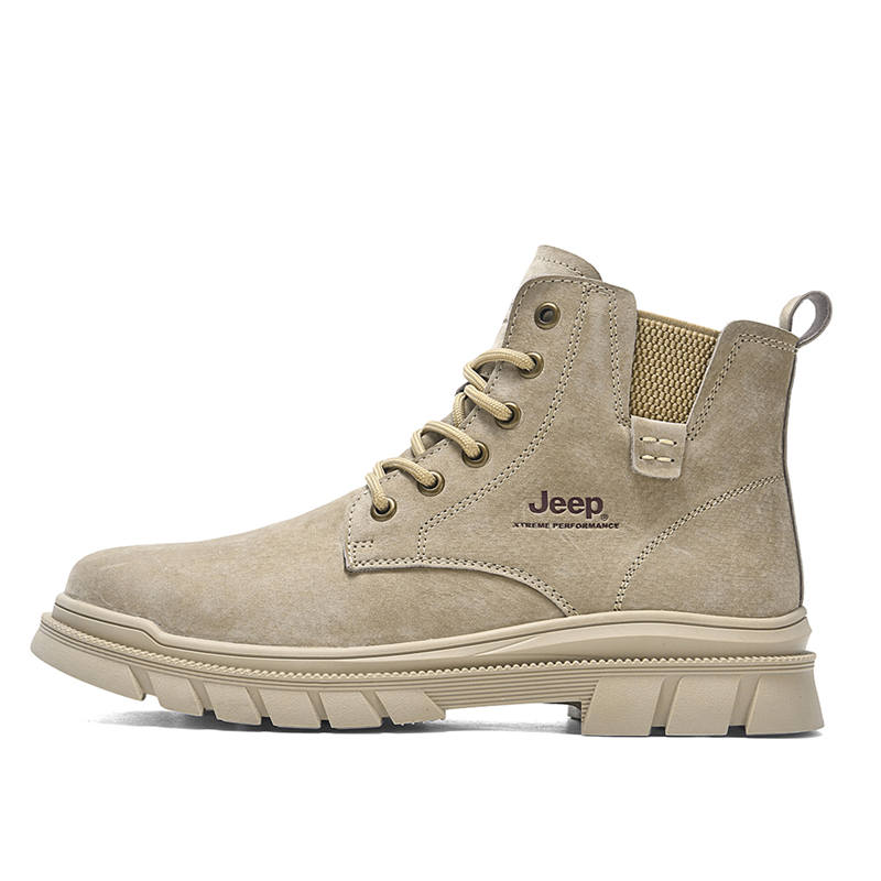 Jeep Jeep Ankle Length Combat Boots Men's Sand