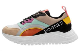 BOGNER Leather Low top Sports Casual Shoes Women's Multicolor