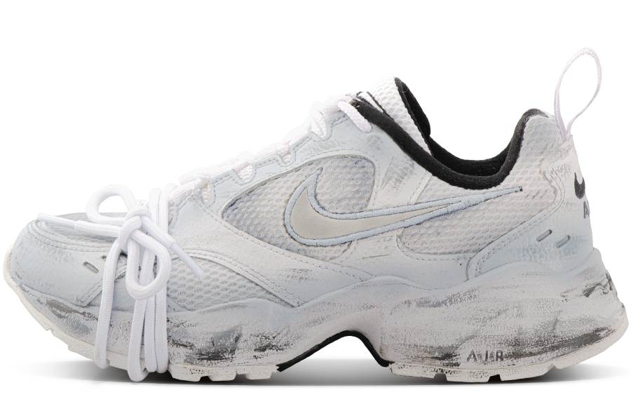 Nike Nike Air Heights Doom Redemption Fabric Slip Resistant Slip Resistant Low top Casual Shoes Women's Blue White