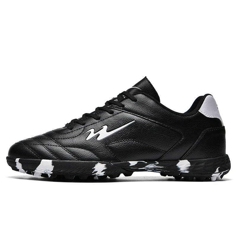 DOUBLE STAR 88 Slip Resistant Lightweight Non slip Lightweight Soccer Shoes Unisex Black