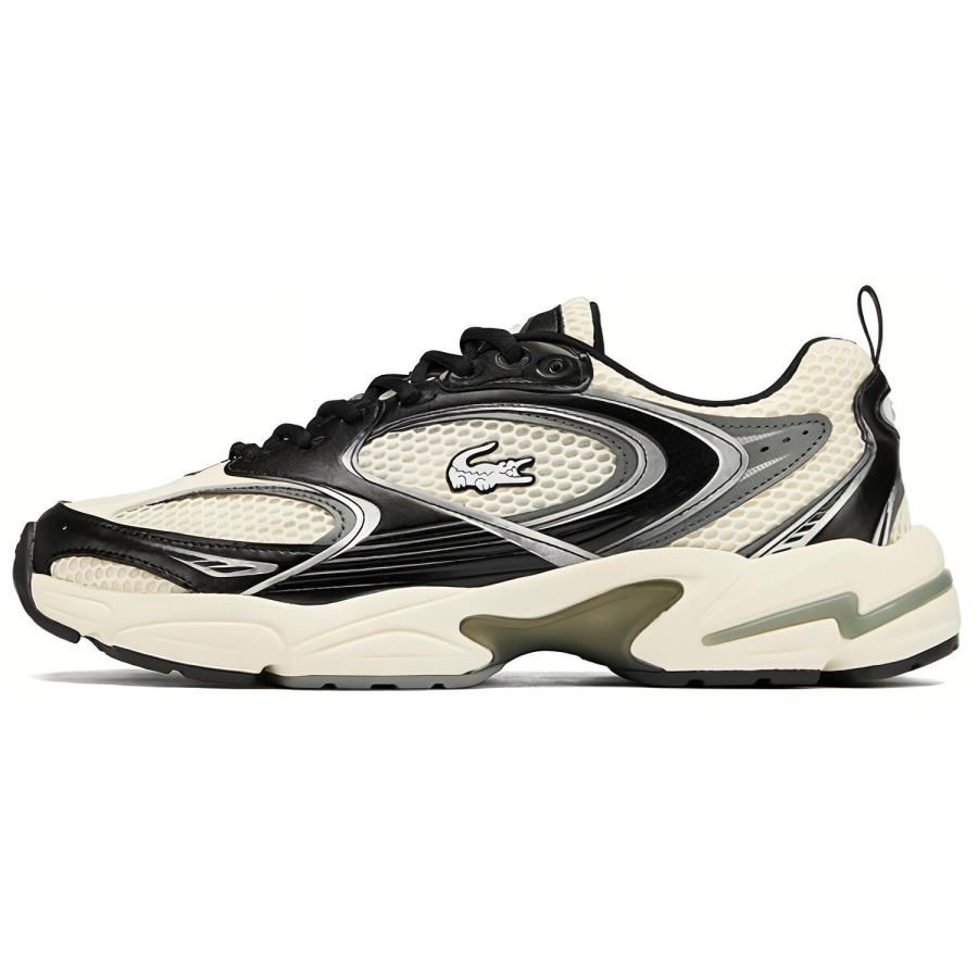 LACOSTE Low top Casual Shoes Men's Beige Black