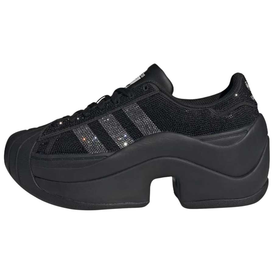 Adidas Originals Superstar Bold Textile, Rubber Low top Casual Shoes Women's Black