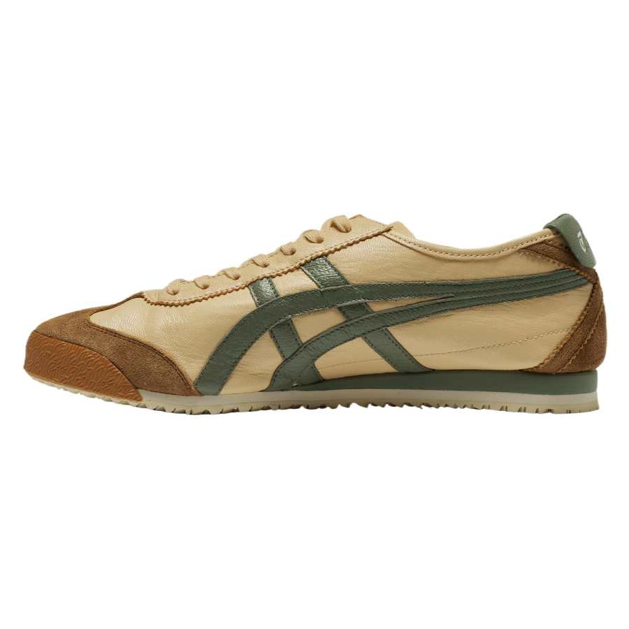 Onitsuka Tiger MEXICO 66 NM Leather Cushioning Abrasion Resistant Breathable Low top Casual Shoes Unisex Beige