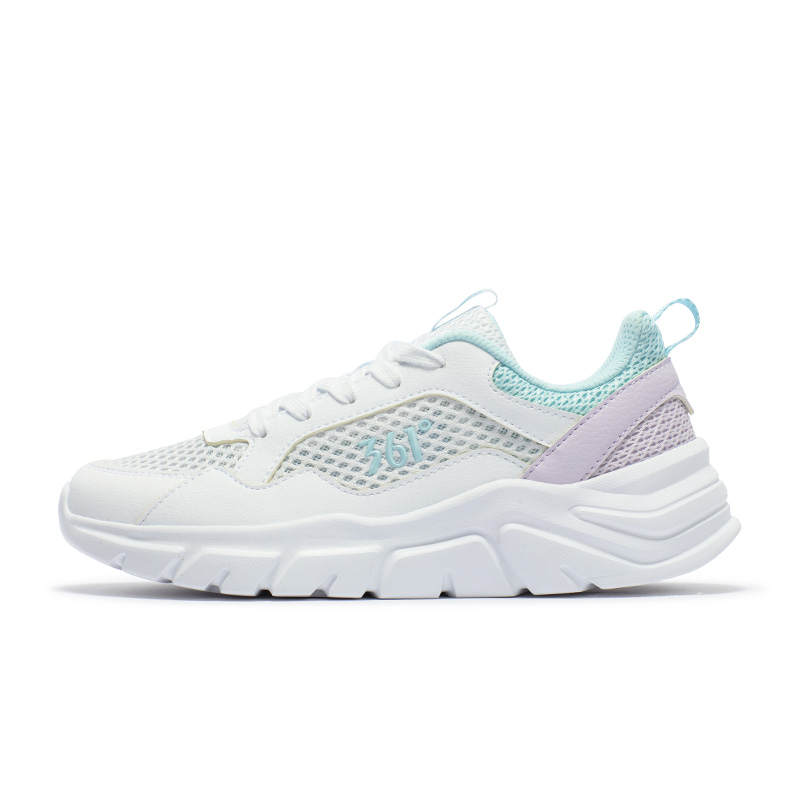 361° Mesh, Synthetic Leather Comfortable And Breathable Slip Resistant Abrasion Resistant Low top Casual Shoes Women's
