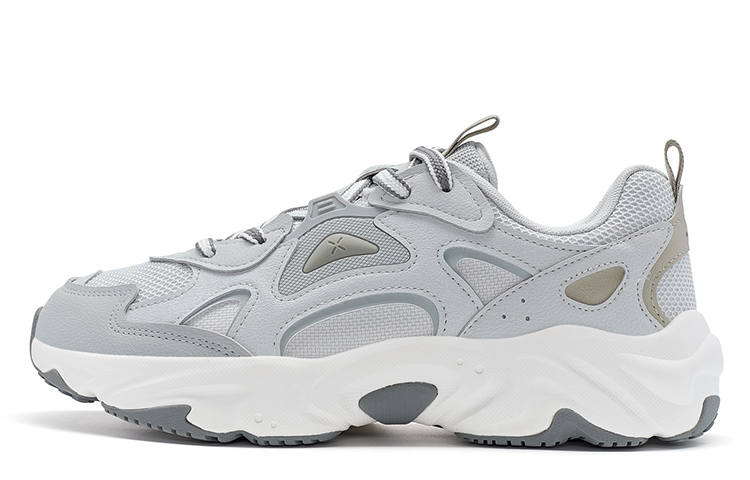 XTEP Casual Shoes Men's Low Top Lunar Stone Gray/Smoke Gray