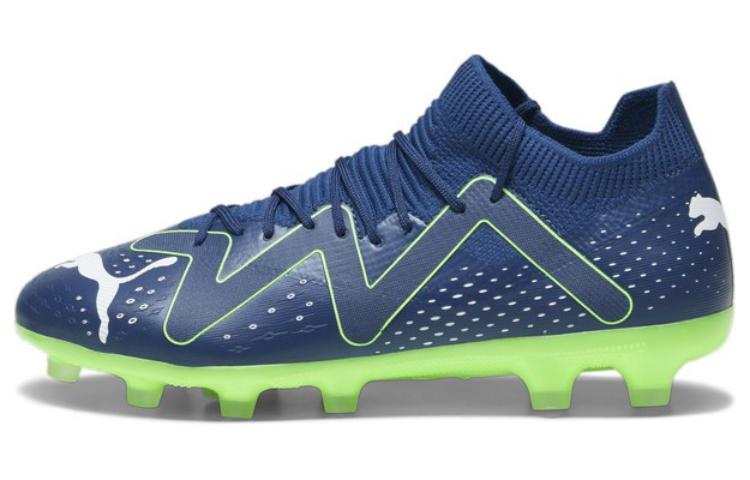PUMA Future Match Low top HG Hard Ground Soccer Shoes Men's Blue Green
