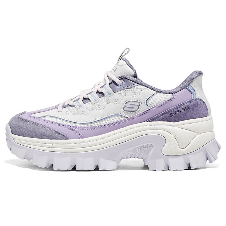 Skechers Abrasion Resistant Height Increasing Abrasion Resistant Height Increasing Low top Casual Shoes Women's Purple
