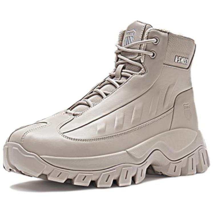K·SWISS Cushioning Abrasion Resistant High top Casual Shoes Men's Beige