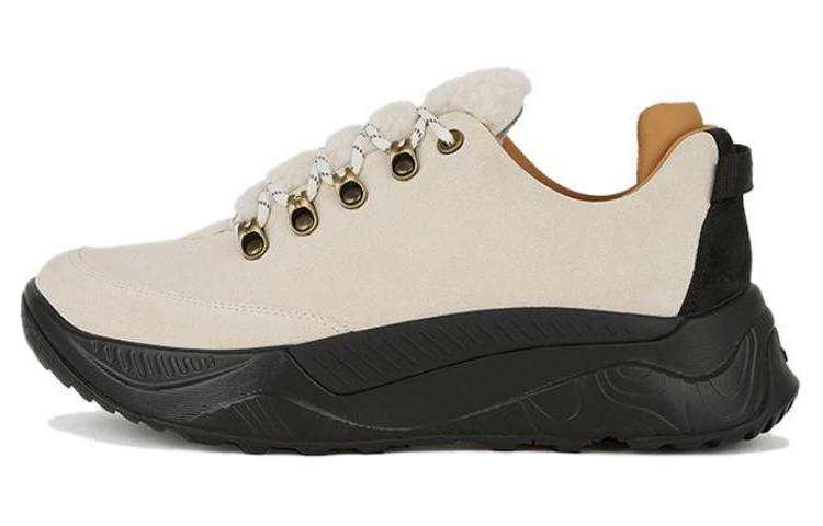 TSUBO UT Shearing Slip Resistant Abrasion Resistant Low top Casual Shoes Unisex Ecru