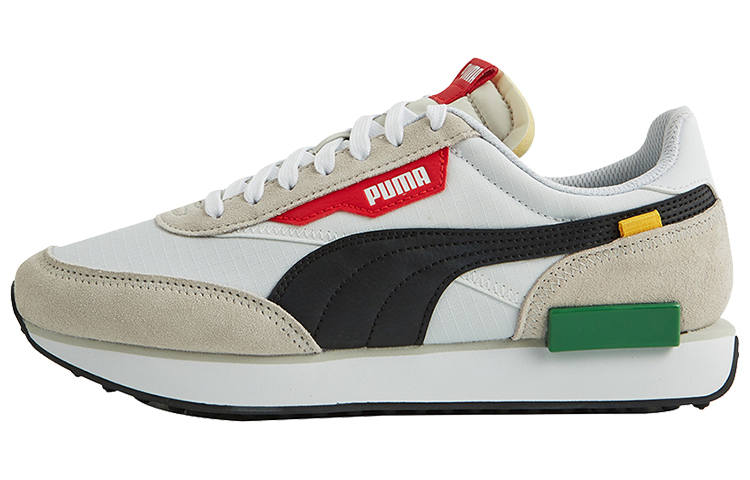 PUMA Future Rider Mesh, Cow Leather Comfortable Abrasion Resistant Lightweight Wear resistant And Lightweight Low top