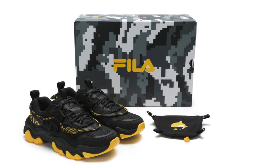 FILA FLUID 5 Abrasion Resistant Low top Casual Shoes Women's Black