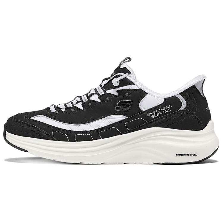 Skechers Abrasion Resistant Low top Casual Shoes Women's Black White