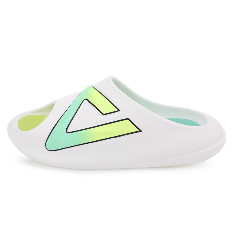 PEAK PEAK Taichi Chubby Slippers Slide Slippers Unisex Canvas White/Green