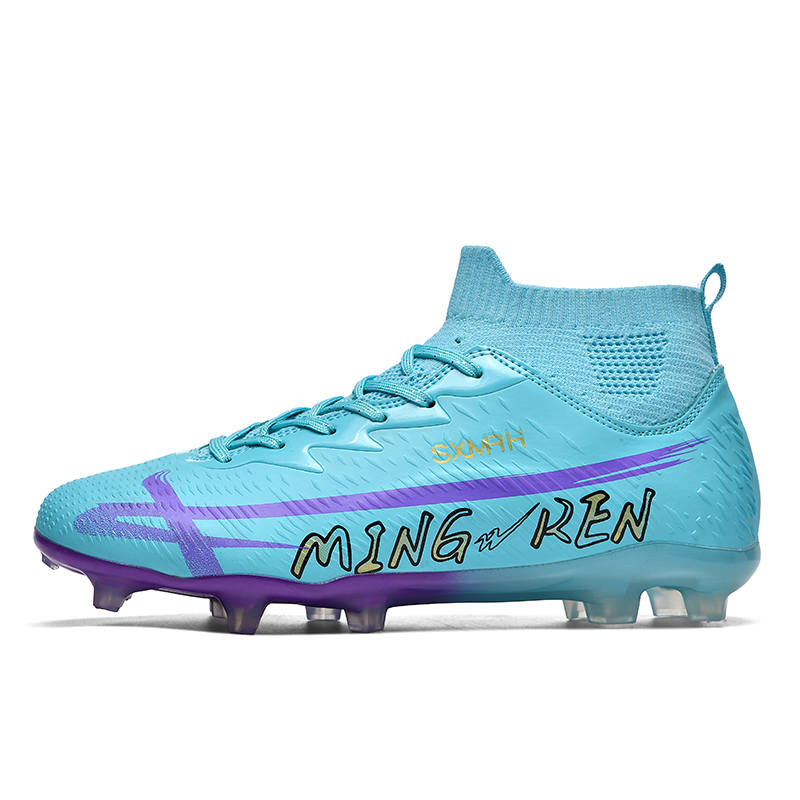 Binary Binary Cushioning Slip Resistant Lightweight Cushioning Slip Resistant Lightweight Soccer Shoes Unisex Blue
