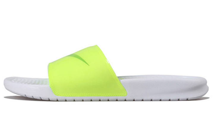 Nike Nike Benassi Jdi Print Fluorescence Yellow Slippers Volt white