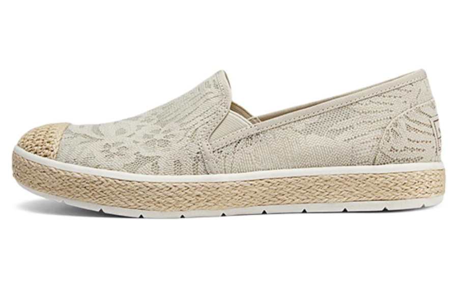 Skechers Espadrilles Mesh Breathable Lightweight Breathable And Lightweight Low top Casual Shoes Women's Natural