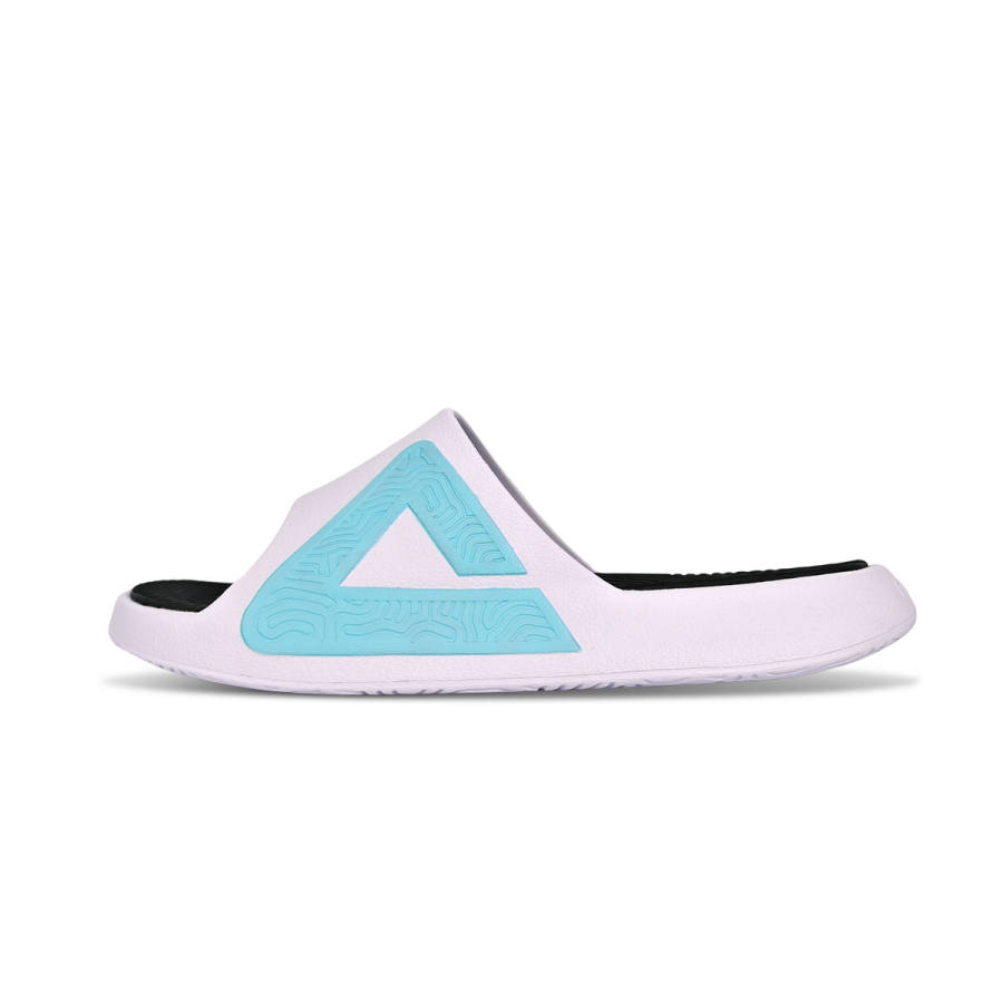 PEAK Tai Ji1.0 EVA Quiet, Odor Resistant, Abrasion Resistant Slide Slippers Men's White Black Blue