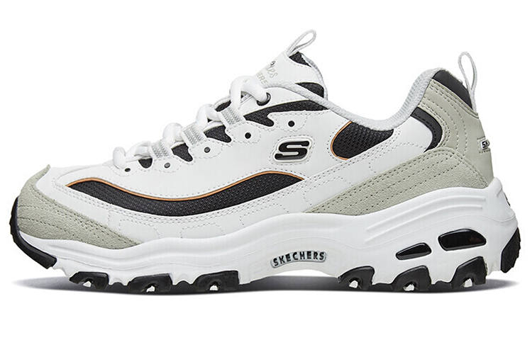 Skechers D'Lites 1.0 Height Increasing Height Increasing Low top Casual Shoes Women's Light Gray White