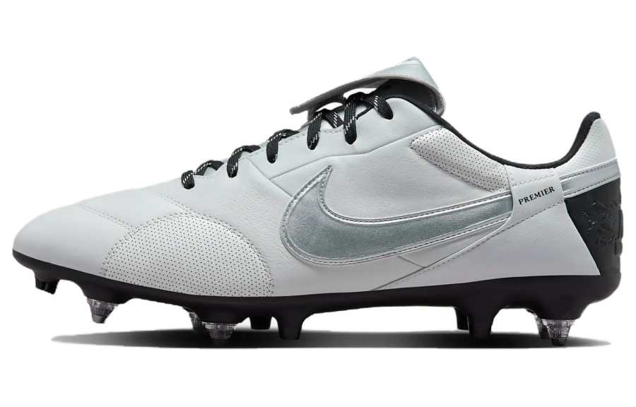 Nike Nike Premier 3 SG Soft Ground Cushioning Slip Resistant Cushioning Slip Resistant Soccer Shoes Men's Gray Black