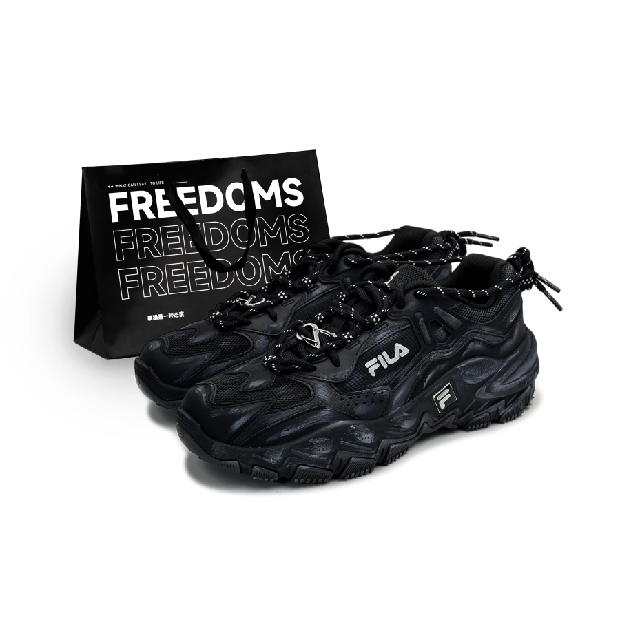 FILA Ravagement 2 Abrasion Resistant Low top Casual Shoes Men's Black