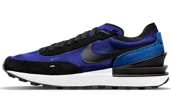 Nike Nike Waffle One Black Royal Mesh, Suede Slip Resistant, Abrasion Resistant, Breathable, Lightweight
