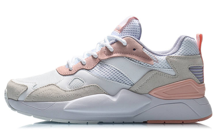 Li-Ning Li Ning Honor 2020 Breathable Support Lightweight Low top Sports Casual Shoes Women's White Pink