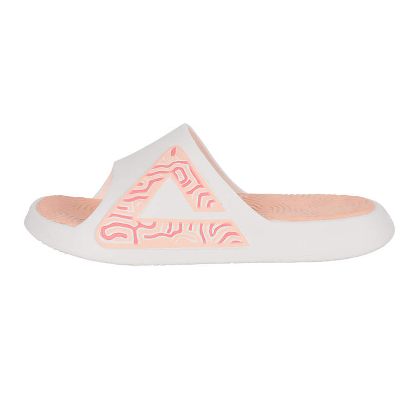PEAK Statistic Sandals Quiet Slip Resistant Abrasion Resistant Slide Slippers Women's Pink White