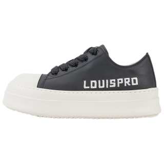 LOUISPRO Cushioning Abrasion Resistant Coverage Low top Casual Shoes Men's White Black