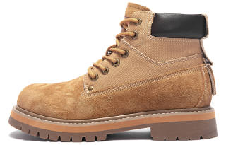 CAN·TORP Vintage Classic Yellow Boots Crew Combat Boots Men's