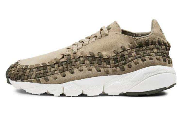 Nike Nike Air Footscape Woven NM Suede Cushioning Slip Resistant Abrasion Resistant Low top Sports Casual Shoes Brown