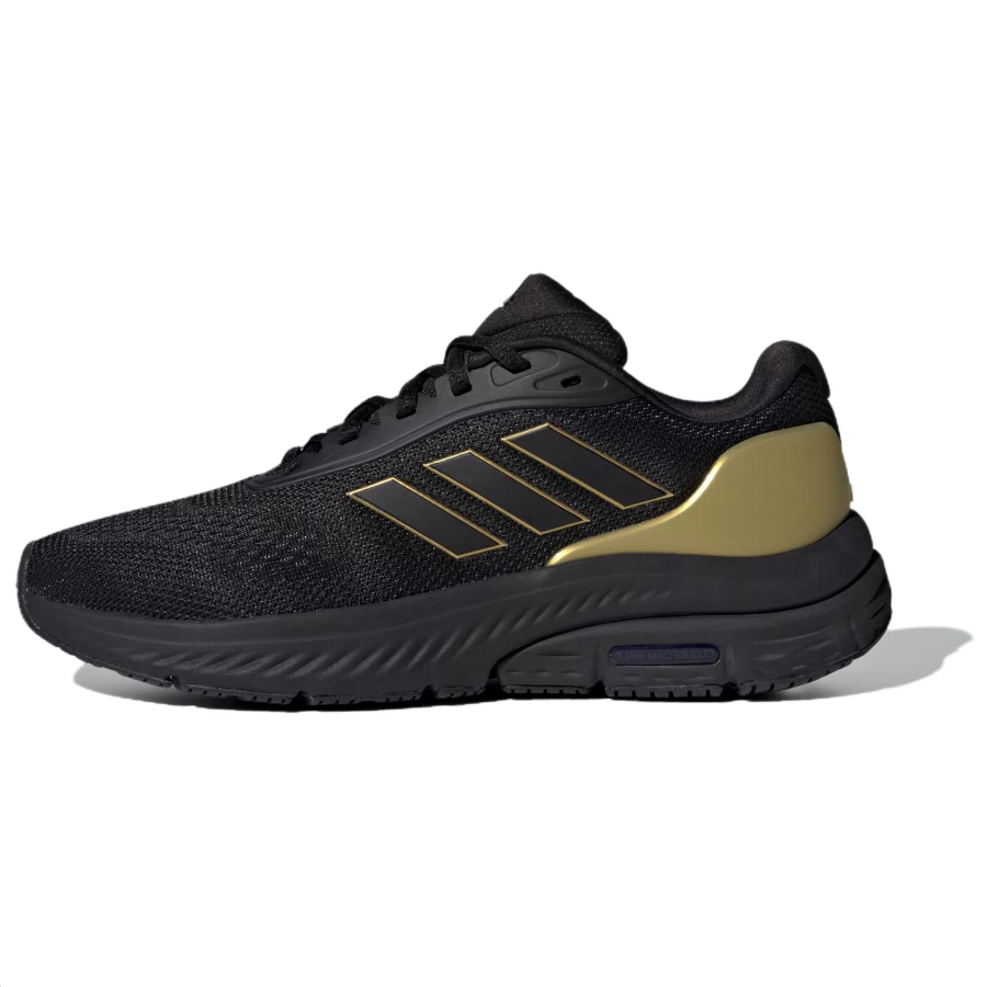 Adidas Adidas Cloudfoam Slip Resistant Abrasion Resistant Low top Casual Shoes Women's Black Gold