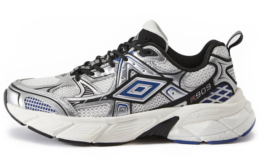 Umbro Epoch Shoes R909 Textile, Synthetic Leather Low top Casual Shoes Unisex Silver White