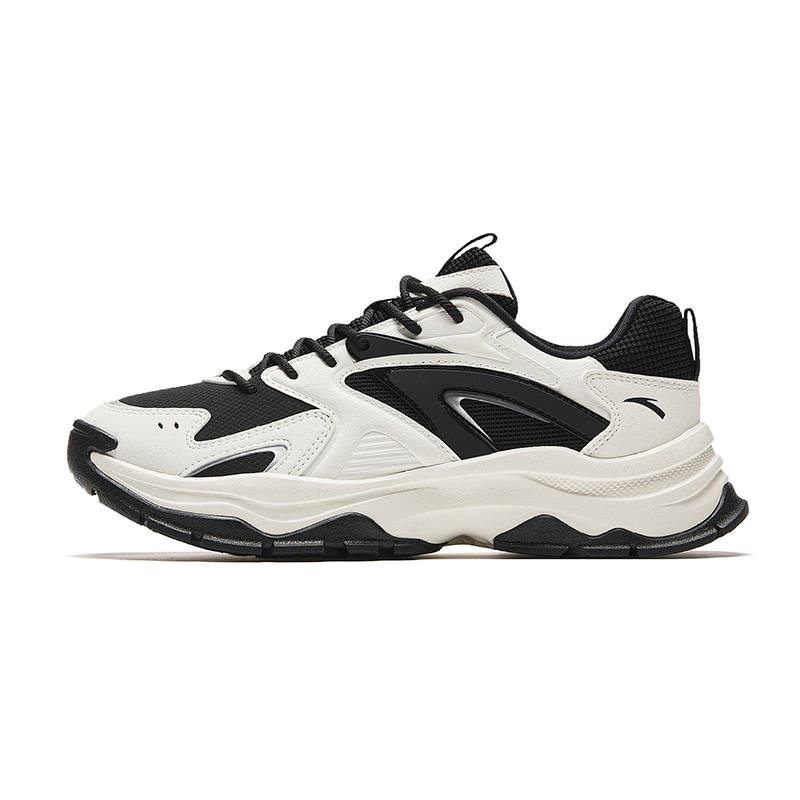 Anta Versatile Abrasion Resistant Low top Casual Shoes Women's Beige Black