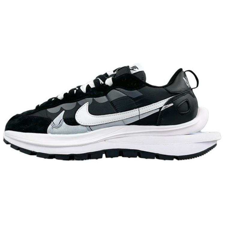 Nike Sacai x Nike VaporWaffle Soft And Comfortable Slip Resistant Abrasion Resistant Low top Casual Shoes Unisex Black