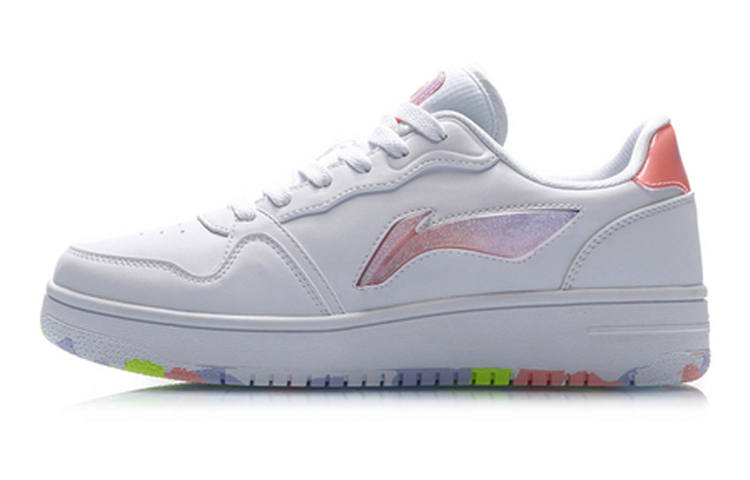 Li-Ning Li Ning Leather Cushioning Slip Resistant Abrasion Resistant Cushioning Slip Resistant Abrasion Resistant Low top
