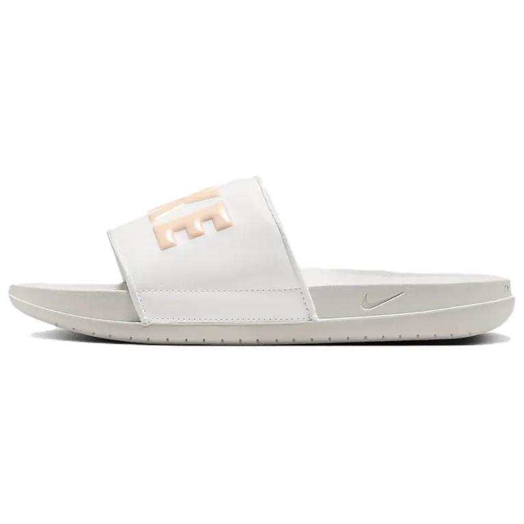 Nike Nike Offcourt Soft And Comfortable Slip Resistant Odor Resistant Slide Slippers Women's White Orange